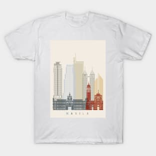 Manila skyline poster T-Shirt